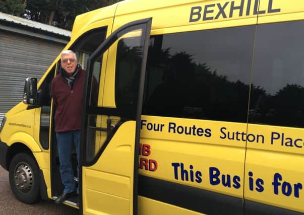 Ian Harris, volunteer driver and office manager with Bexhill Community Bus SUS-170130-105059001