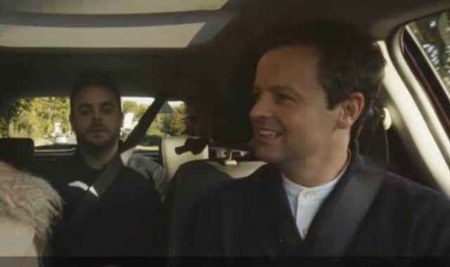 Eastbourne mum Jacqui Smith with Ant and Dec on the Suzuki advert on Saturday night SUS-170130-140236001