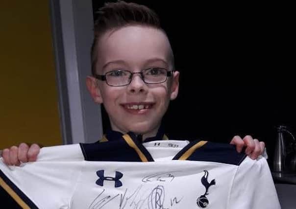 Luca Whitney was a mascot at Spurs