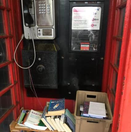 It is unclear who converted the old telephone box earlier this month