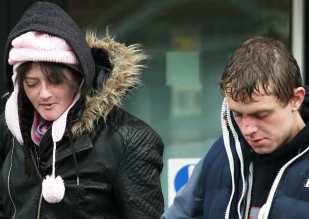 Laura Tyler, 31, and Grant Fraser, 27, from Littlehampton, pictured outside Worthing Magistrates' Court on January 4, 2017. Picture: Eddie Mitchell SUS-170401-135355001