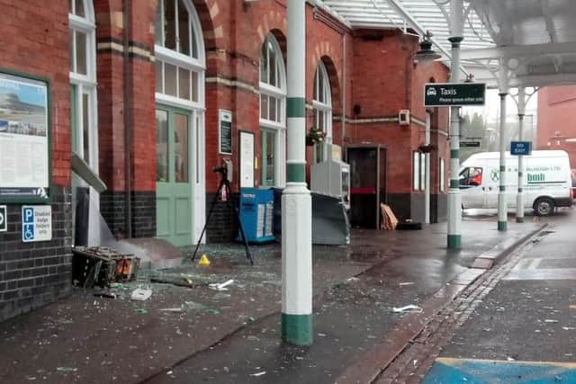 ATM explosion at Bexhill station. SUS-170131-102207001