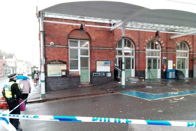 ATM explosion at Bexhill station. SUS-170131-102220001