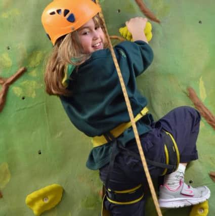 Ifield Scouts' new climbing wall