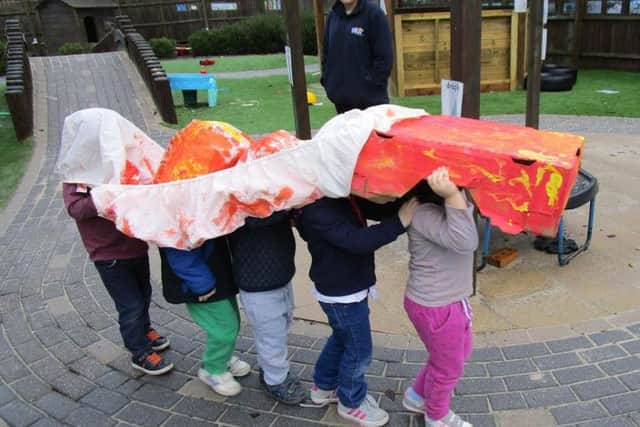 Making a giant Chinese dragon for Chinese New Year