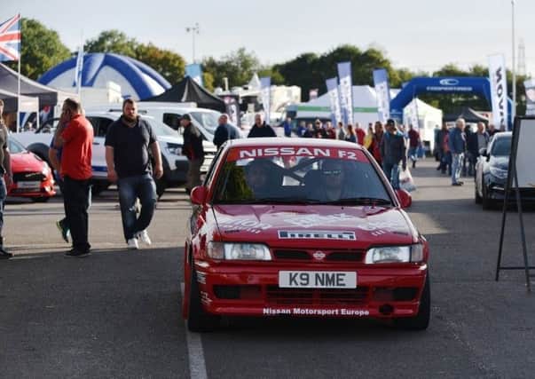 Andy Hollingham will be driving this ex-official Nissan in the race. Picture: Terry Harrison Photography