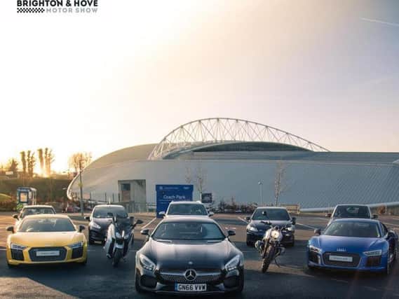 The Brighton and Hove Motor Show takes place at the Amex on June 10 and June 11