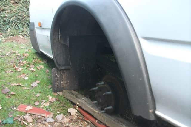The vehicles were badly damaged. Pic: Liz Hammond SUS-170131-172504001