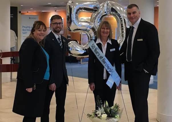 Pat Scott celebrates 50 years service with Barclays SUS-170102-122008001