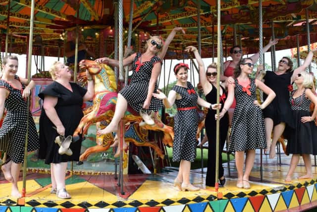 The dancers on a carousel