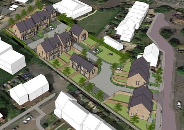An artist's impression of the development to replace Windmill Bungalow in Queens Avenue, Donnington.