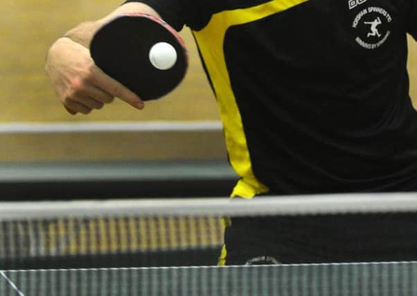 Table Tennis. (Photo by Jon Rigby) SUS-170131-114211008