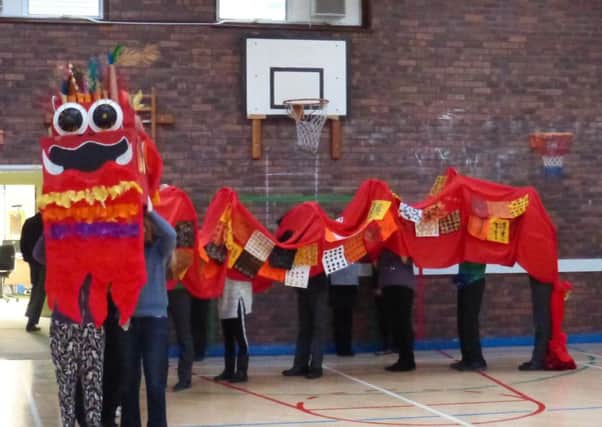 The Chinese dragon at St Mary's
