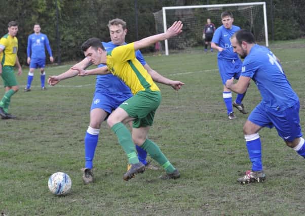 Action from Westfield's last home game against Rustington three weeks ago. Picture by Simon Newstead