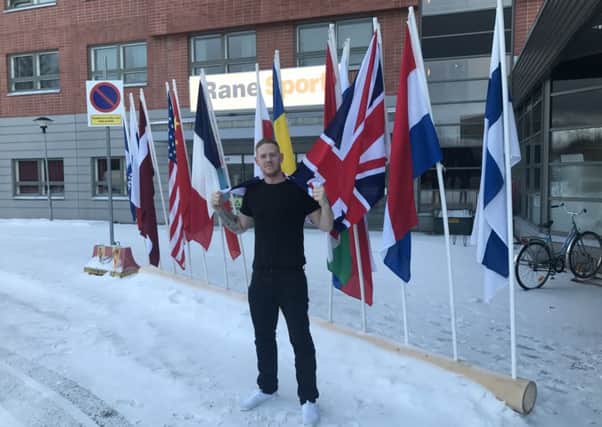 Nick Smith in Finland for the ice carving world championships SUS-170222-162753001