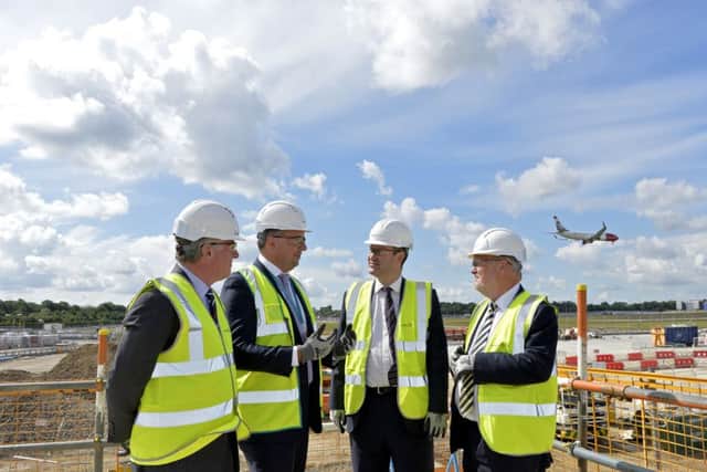 Coast to Capital's chairman Tim Wates, with Stewart Wingate, CEO of Gatwick Airport, David Gauke MP, Exchequer Secretary to the Treasury, and Ron Crank, former chief executive of Coast to Capital