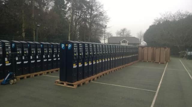 The new parking machines ready to be rolled out
