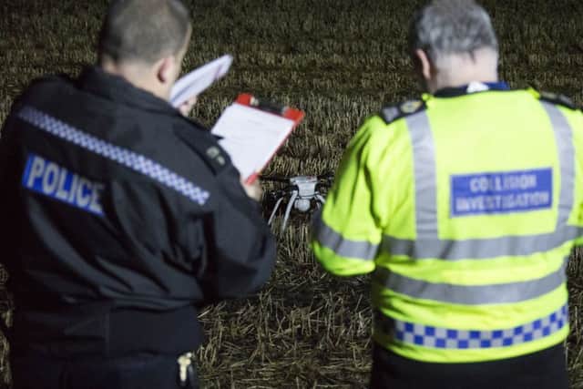 A Police drone was used in the search