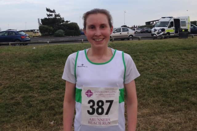 Chichester Runners' Rebecca Moore was the second female to finish.