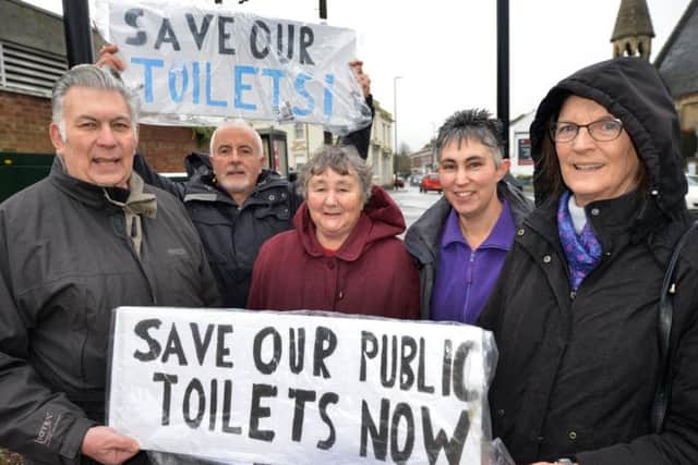 Ore public toilet protest, Saturday 4th February.