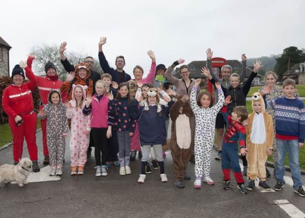 Onesies galore on the starting line at Seaford College. Pictures: Graham Franks