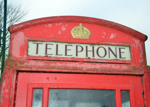 Iconic red phone box