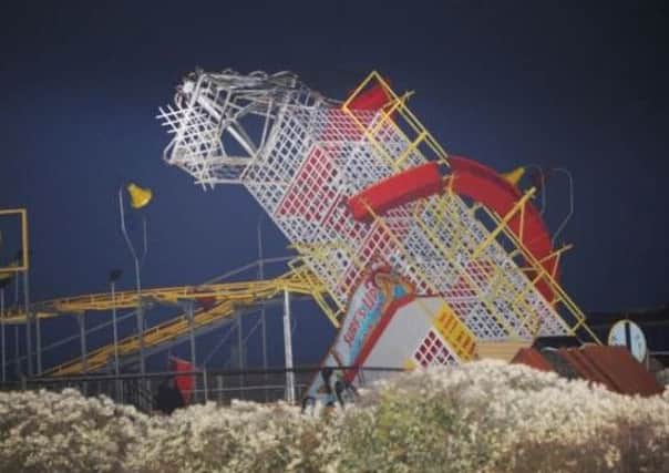 Gales pushed over a helter skelter in Hastings