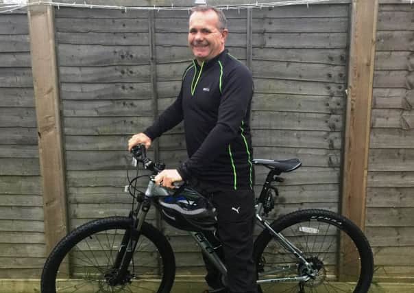 Tim Mackew, 56, has entered Hit the Downs MTB, a 20 or 40-mile cycling race along the South Down Way route for Chestnut Tree House children's hospice.