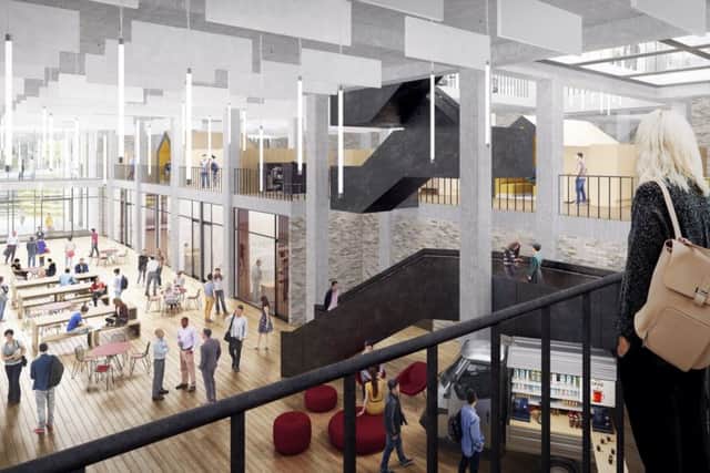Inside the proposed Life Sciences building  (Photograph: Brick Visual)