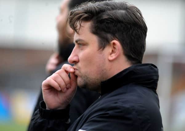 Horsham v Guernsey - manager Dominic Di Paola 07-01-17. Steve Robards  Pic SR1637967 SUS-170701-173326001
