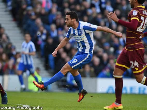 Sam Baldock is back available for Brighton. Picture by Phil Westlake (PW Sporting Photography)