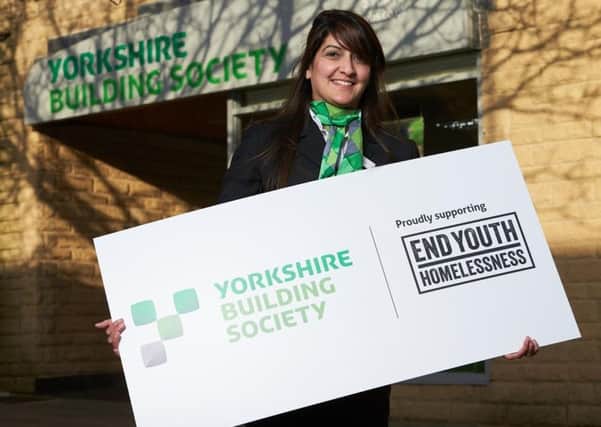Staff at Yorkshire Building Society launch End Youth Homelessness charity collection. SUS-170902-153140001