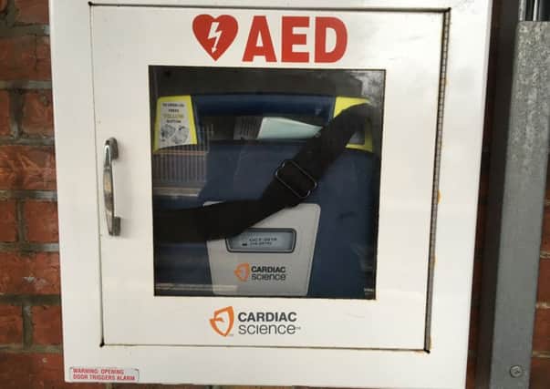 The out-of-date batteries in the Goring railway station defibrillator. Picture: Stephen Wynn-Davies