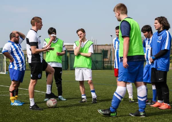 AITC disabled football at the Brighton Academy in 2015