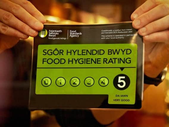 Displaying Food Standards Ratings may soon become mandatory in England, as it already is in Wales and Northen Ireland.