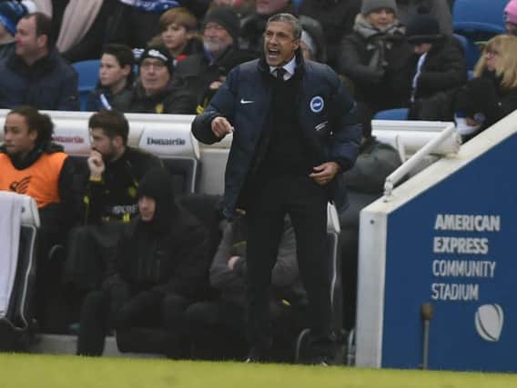 Albion boss Chris Hughton. Picture by Phil Westlake (PW Sporting Photography)