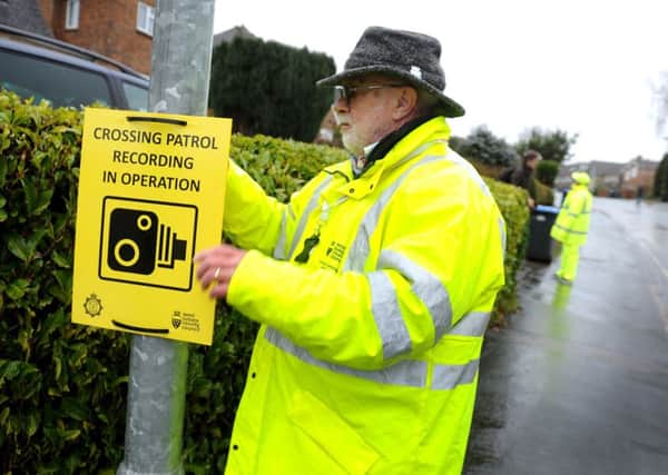 Harlands School in Haywards Heath trial recording devices for crossings outside the school. Pic Steve Robards SR1700389 SUS-170114-123825001