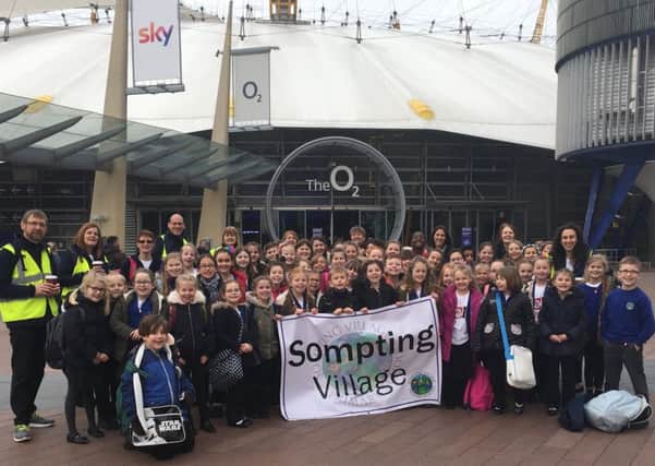 Sompting Village Primary School choir performed at the O2 arena