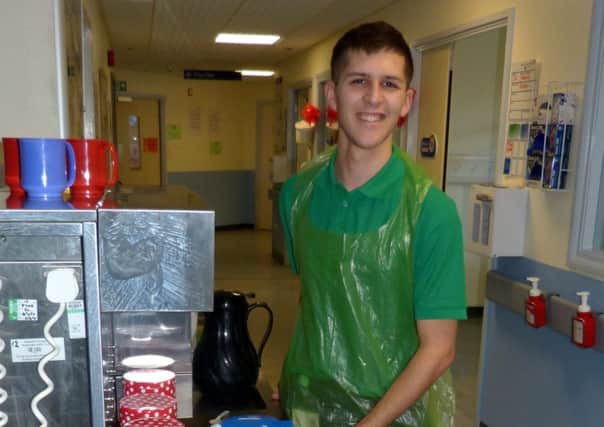 19-year-old Zach Steer from Bognor became one of the first intake of ten general assistant apprentices to join medical wards at St Richards Hospital.
