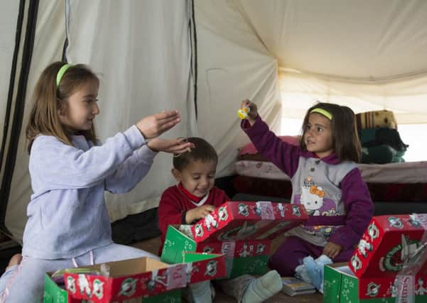 Operation Christmas Child shoebox appeal - picture courtesy of Operation Christmas Child SUS-161011-155027001