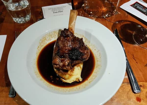 Lamb shank a triumph of meaty proportions at Hotel du Vin
