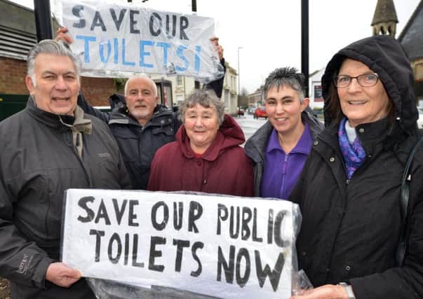 Ore public toilet protest, Saturday 4th February.
