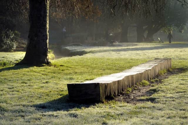 Billie-Jo Jenkins' memorial bench in Alexandra Park. SUS-160216-100303001