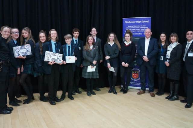 In Key Stage 4, The Academy Selsey came first with two team videos, Chichester Free School was second and Chichester High School third