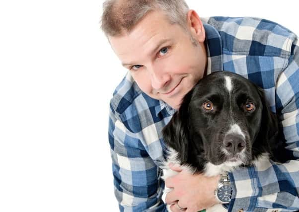 Stuart McGinley with his dog Jake