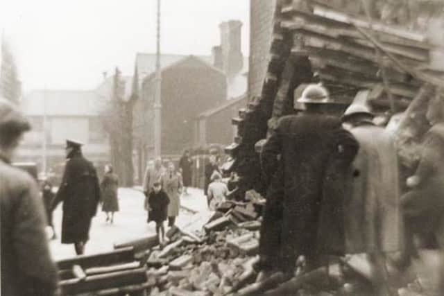 Bomb damage in Crawley, February 1943 SUS-141203-171044001