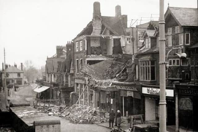Bomb damage in Crawley, February 1943 SUS-141203-171029001