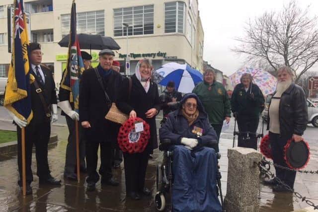 The commemoration took place at Worthing Town Hall earlier today (February 15)