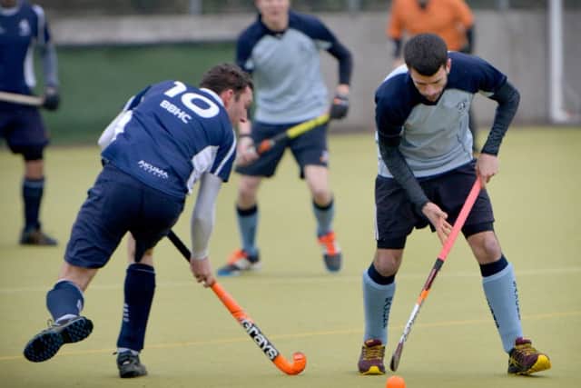 Paddy Cornish skips past a BBHC opponent.