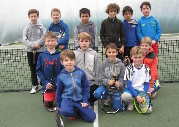 Youngsters line-up at the latest LTA south-east winter tour competition